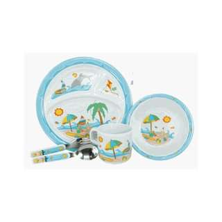 Beach Melamine Kids Dinnerware Set 