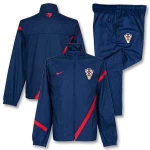 12 13 Croatia Sideline Warm Up Suit   Blue  Sports 
