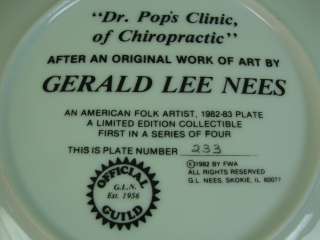 VINTAGE Gerald Lee Nees Chiropractor Chiropractic Collector Doctor 