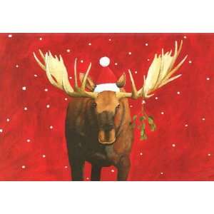  Mistletoe Moose Boxed Christmas Cards Health & Personal 
