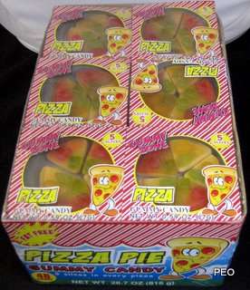 Gummy Zone Gummi Pizza 48 Count Box of Candy  