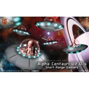    Alpha Centauri UFOs Short Range Saucers 1/32 Pegasus Toys & Games