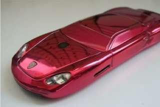 Cool Metal Red Car Shape Mobile Dual Sim Cell Phone NEW  