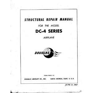   Douglas DC 4 Aircraft Structural Manual Mc Donnell Douglas Books