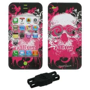 Skull Smart Touch Shield Decal Sticker and Wallpaper for Apple iPhone 