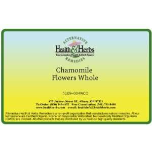 Alternative Health & Herbs Remedies Chamomile Flowers Whole, 4 Ounce 
