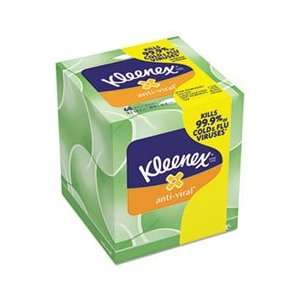  KLEENEX Anti Viral Facial Tissue, 3 Ply, 68/Box, 27/Carton 