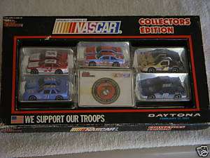NASCAR WE SUPPORT OUR TROOPS RACING CHAMPIONS 164 SET  