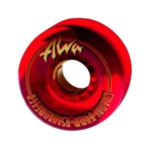  Alva Ghandi Skateboard Wheels (Red, 64mm) Sports 