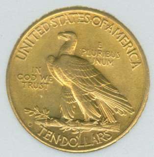 1914 S  $10.00 dollar Indian Head Eagle  Gold Coin  