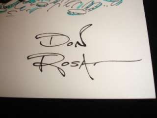 Don Rosa Hand Drawn & Signed Original Art UNCLE SCROOGE DIVING MONEY 