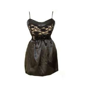 Wet Seal Sleeveless Mini Satin Lace Dress Victorian Gothic Cocktail 