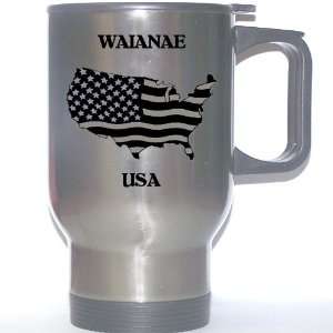  US Flag   Waianae, Hawaii (HI) Stainless Steel Mug 