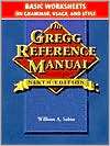 Gregg Reference Manual Basic Worksheets on Grammar, Usage, and Style 