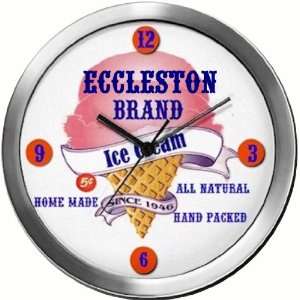  ECCLESTON 14 Inch Ice Cream Metal Clock Quartz Movement 