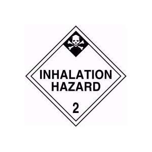  DOT Placards INHALATION HAZARD (W/GRAPHIC) 10 3/4 x 10 3 