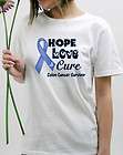 Pancreatic Cancer Hope Love Cure Purple Ribbon T Shirt Regular Plus 