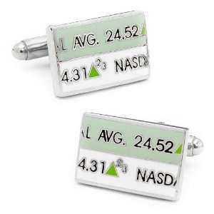  Enamel Stock Ticker Cufflinks