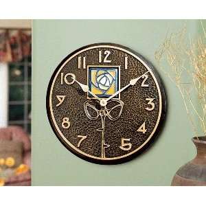  French Bronze Amber Dard hunter Rose Clock