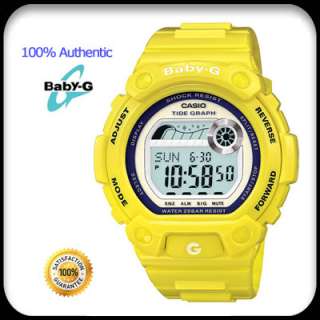   BABY G * Shock Resist * LIMITED EDITION * Tide Graph * Yellow BLX101 9
