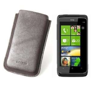   Case for HTC 7 Trophy   Smooth Cow Leather   Cognac/Tan Electronics