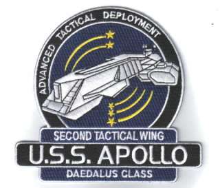 Stargate Sg 1 / Atlantis U.S.S. Apollo Ship Logo Patch  