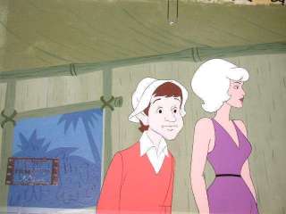   production cel original hand painted master production background