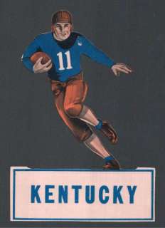 1935 Vintage Kentucky Football Schedule Window Decal  