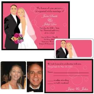  5001 P Happily Ever After Pink Wedding Invitations Health 