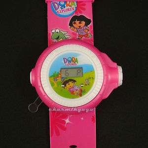 Cartoon projection digital Wrist watch 10 images Dora  