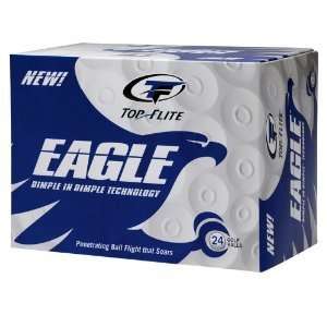  New Top Flite Eagle Golf Ball   White 24 ct Sports 