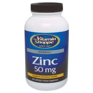    Vitamin Shoppe   Zinc, 50 mg, 300 capsules