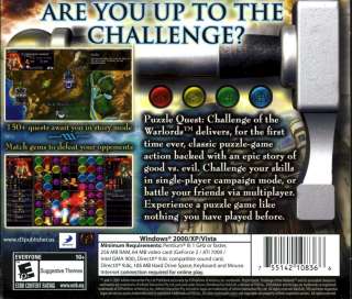 PUZZLE QUEST CHALLENGE OF WARLORDS * PC * BRAND NEW  