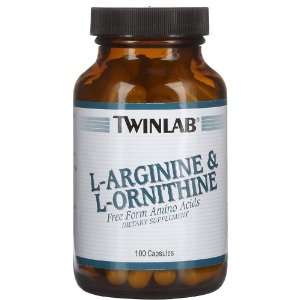  TwinLab Amino Acid Supplement L Arginine & L Ornithine 750 