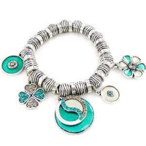    Bracelet french touch Emilie turquoise silver plated. Jewelry