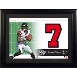  Michael Vick Atlanta Falcons Unsigned Jersey Numbers Piece 