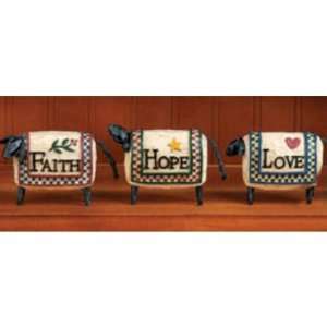     Faith, Hope and Love Sheep (3PC) Case Pack 4 by DDI