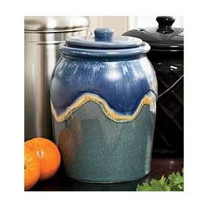  Leakproof, Odor Free 1 Gallon Glazed Ceramic Compost Crock 