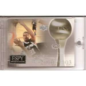  2005 /06 Upper Deck ESPN Tim Duncan ESPY Award Winners 