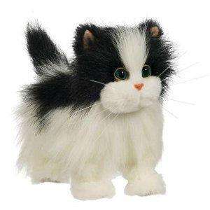   Friends Lulus Walking Kitty White & Black Fur Real Electronic Cat New