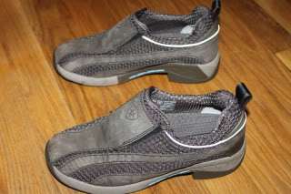 ARIAT Ridge Grey Olive Leather Slip On Shoes 6.5 / 36.5  