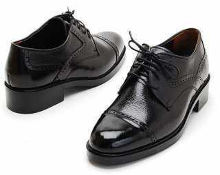 Mens Leather Classic Oxford LaceUp Dress Formal Shoes  