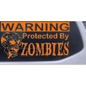  Protected By Zombies Funny Car Window Wall Laptop Decal 