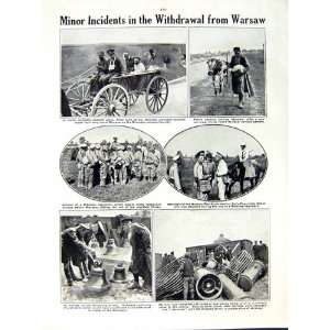 1915 WORLD WAR BRIDGE VISTULA WARSAW CATHEDRAL CROSS 