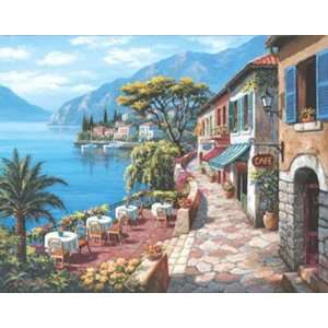   Cafe II Poster Print on Canvas by Sung Kim, 28x22