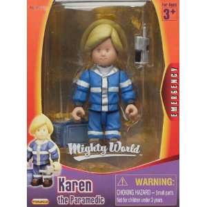    Mighty World Emergency Karen the Paramedic Figure Toys & Games