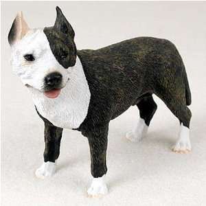  Pit Bull Terrier, Brindle Original Dog Figurine (4in 5in 