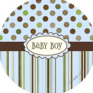  Baby Boy Round Stickers Arts, Crafts & Sewing