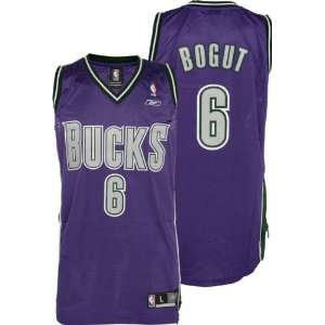Andrew Bogut Purple Reebok NBA Swingman Milwaukee Bucks Jersey  