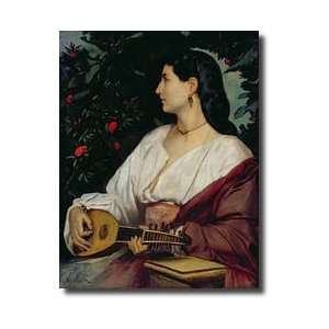  The Mandolin Player 1865 Giclee Print